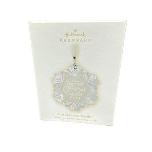 2008 Hallmark Keepsake Ornament Our First Christmas Together Glass New